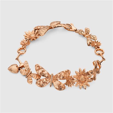 gucci flora charm in rose gold|Gucci Flora Jewelry Collection .